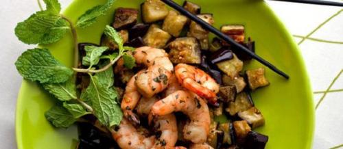 Креветки с кабачками и баклажанами. Закуска — Баклажаны с креветками. Необычное вкусное сочетание