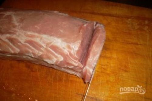 СВИНИНА в беконе на вертеле или как сделать.. Фаршированная свинина на вертеле