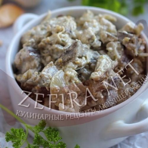 Баклажаны с луком в сливках. 01 Баклажаны с луком в сливках. 01