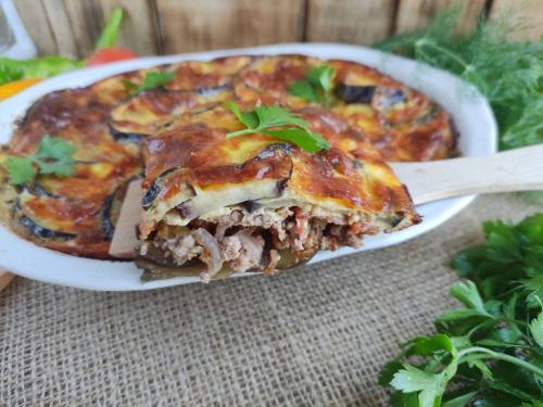 Запеканка из баклажан с фаршем под сливочно-сырным соусом. Как приготовить запеканку с баклажанами и фаршем в сливочно-сырном соусе 14 Запеканка из баклажан с фаршем под сливочно-сырным соусом. Как приготовить запеканку с баклажанами и фаршем в сливочно-сырном соусе 14