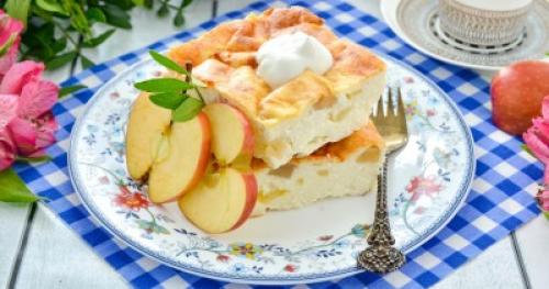 Запеканка с яблоками и творогом: вкусный и простой рецепт 02