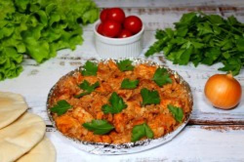 Шашлык в духовке с жидким дымом. Состав продуктов