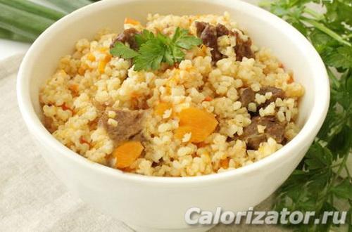 Пшенная каша с мясом в тыкве. Каша пшённая с тыквой и мясом