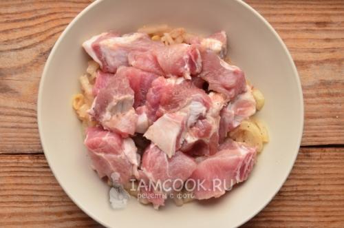 Мясо в духовке из свинины в фольге кусочками, как шашлык. Шашлык из свинины в фольге в духовке 02 Мясо в духовке из свинины в фольге кусочками, как шашлык. Шашлык из свинины в фольге в духовке 02