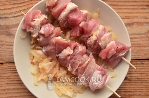 Мясо в духовке из свинины в фольге кусочками, как шашлык. Шашлык из свинины в фольге в духовке 04 Мясо в духовке из свинины в фольге кусочками, как шашлык. Шашлык из свинины в фольге в духовке 04