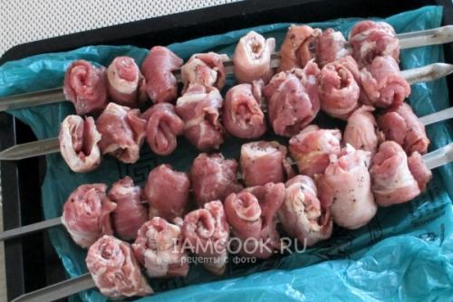 Шашлык из свиных рулетиков фаршированных беконом. Шашлык «рулетиками» без маринования мяса — очень сочно и вкусно 17 Шашлык из свиных рулетиков фаршированных беконом. Шашлык «рулетиками» без маринования мяса — очень сочно и вкусно 17