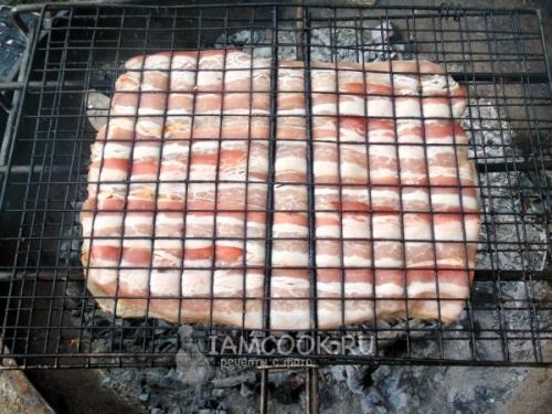 Шашлык свиной с беконом. Шашлык из свинины с беконом на гриле (видео) 28 Шашлык свиной с беконом. Шашлык из свинины с беконом на гриле (видео) 28