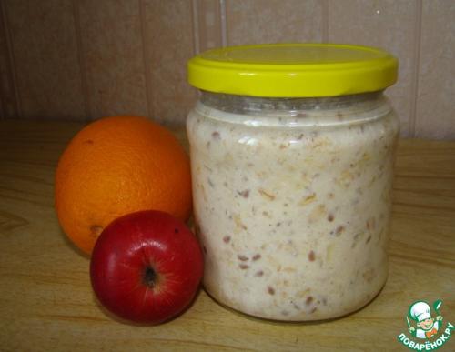 Овсянка в банке на молоке. Ленивая овсянка в банке