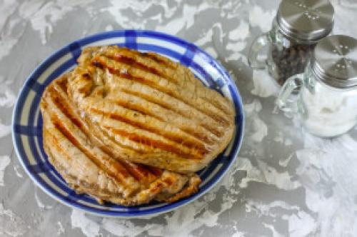 Карбонат на электрогриле. Стейк на электрическом гриле