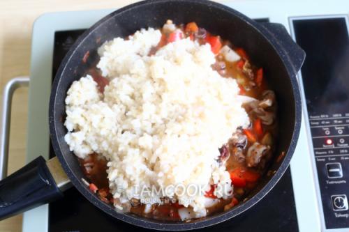 Вкусный и полезный: как приготовить рис с морепродуктами и овощами 11 Вкусный и полезный: как приготовить рис с морепродуктами и овощами 11