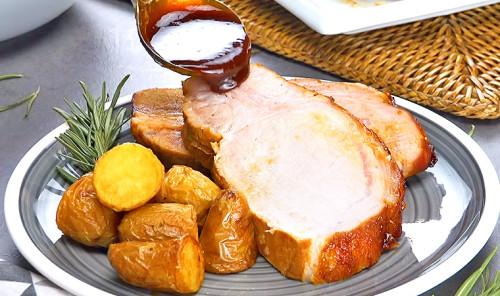 СВИНАЯ КОРЕЙКА с беконом на УГЛЯХ. Свиная корейка в горчичном маринаде на углях