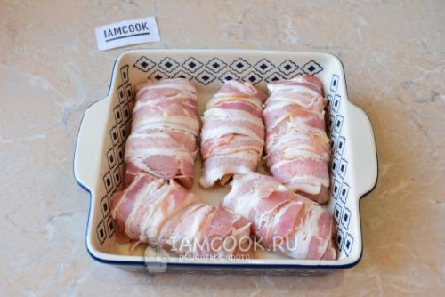 Рулетики из свиной вырезки с беконом. Свиные рулетики с грибами в беконе 25 Рулетики из свиной вырезки с беконом. Свиные рулетики с грибами в беконе 25