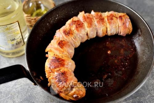 Свиная вырезка в беконе и медовой глазури 15