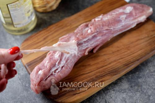 Свиная вырезка в беконе и медовой глазури 11