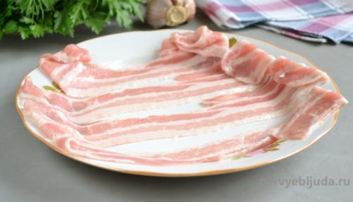 Свиная вырезка в беконе и медовой глазури 06