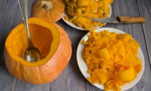 Плов из свинины в тыкве в духовке. С сухофруктами