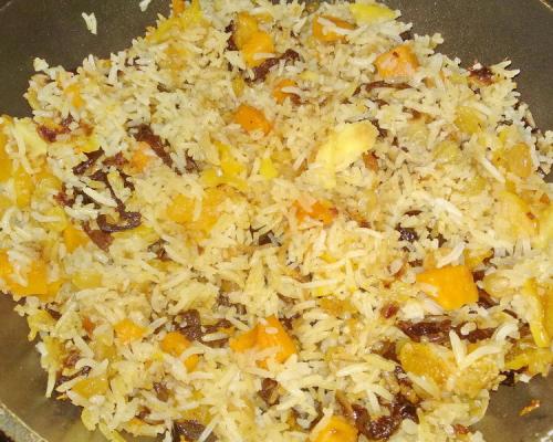 Плов из свинины в тыкве в духовке. С сухофруктами 35 Плов из свинины в тыкве в духовке. С сухофруктами 35