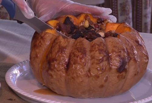 Плов из свинины в тыкве в духовке. С сухофруктами 19 Плов из свинины в тыкве в духовке. С сухофруктами 19