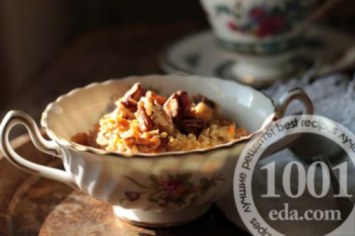 Рецепт овсянка с изюмом. Овсянка на молоке 01