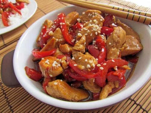 Чахохбили с болгарским перцем. Чахохбили из курицы с болгарским перцем и помидорами 24