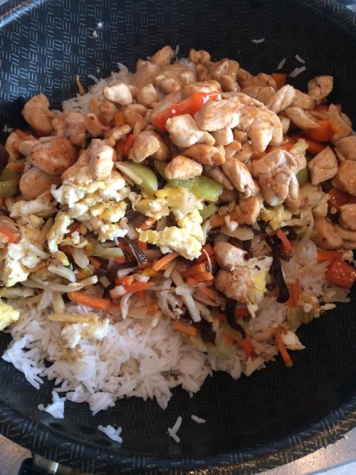Рис по-тайски с курицей и овощами. Жареный рис с курицей и овощами (а-ля стир-фрай)