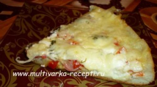 Пицца минутка'' в мультиварке. Быстрая пицца в мультиварке