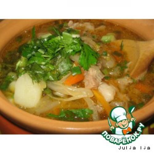 Какие блюда из свиной рульки можно приготовить в бульоне. Щи полусуточные на свиной рульке