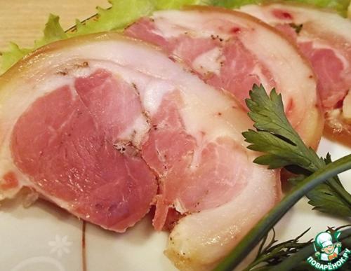 Как правильно солить и приправлять свиную рульку. Ветчинный рулет из рульки