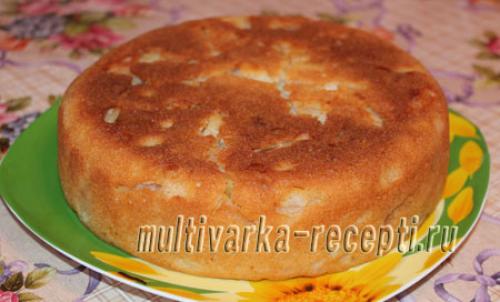 Королевский пирог с яблоками и творогом в мультиварке. Творожная шарлотка с яблоками в мультиварке