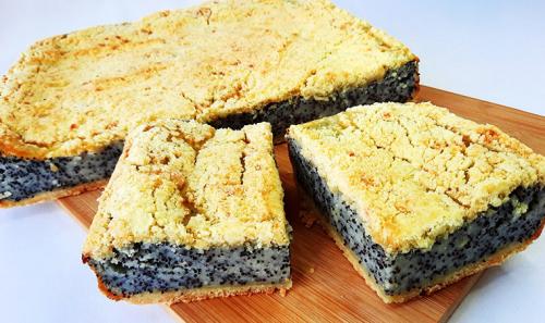 Насыпной пирог с маком. 