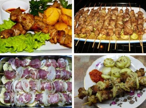 Шашлык в духовке на пергаменте. Шашлык из свинины в духовке на шпажках —, как приготовить шашлык из свинины в домашних условиях