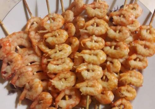 Шашлык с креветками и овощами. Лучшие маринады