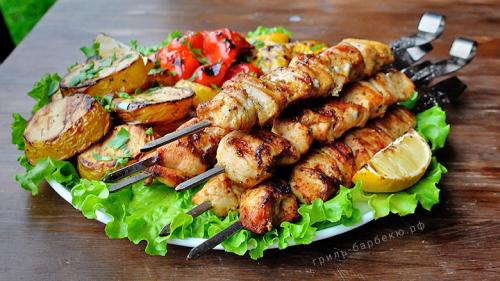Шашлык на гриле weber. Шашлык из курицы на гриле (видео)