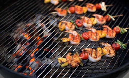 Шашлык с креветками и овощами. Лучшие маринады