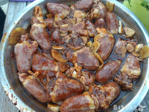 Шашлык из куриных сердечек на мангале. Куриные сердечки на мангале: рецепты маринада для шашлыка из сердечек