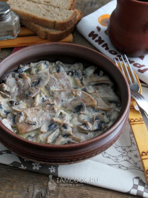 Вкусный и простой рецепт запеканки языка с грибами 22 Вкусный и простой рецепт запеканки языка с грибами 22