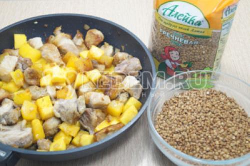 Купеческая сладость: рецепт гречки с мясом и тыквой 30 Купеческая сладость: рецепт гречки с мясом и тыквой 30