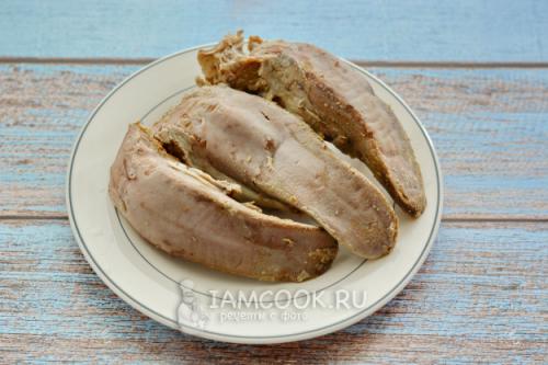 Вкусный рецепт языка свиной с грибами 13
