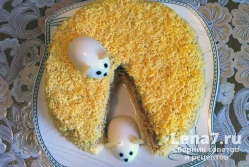 Салат с сардиной и сыром. Салат «Мимоза» с сыром и сардиной