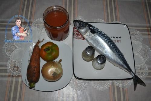 Скумбрия в томатном соусе. Нежнейшая и очень вкусная скумбрия в томатном соусе — рецепт с фото