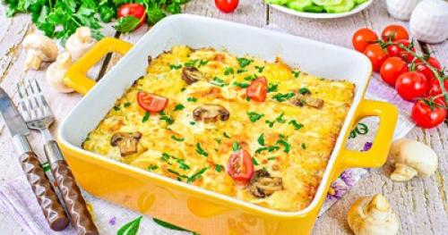 Вкусный и простой рецепт запеканки из картофеля с грибами 03 Вкусный и простой рецепт запеканки из картофеля с грибами 03