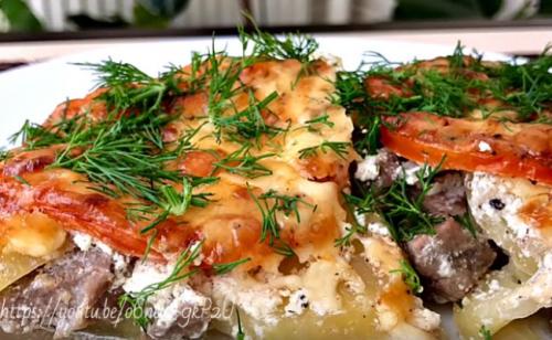 Картошка с мясом в духовке с майонезом. Картошка с мясом в духовке на противне: 7 простых рецептов