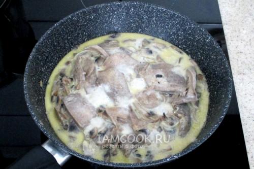 Вкусный и простой рецепт говяжьего языка запеченного с грибами 07 Вкусный и простой рецепт говяжьего языка запеченного с грибами 07