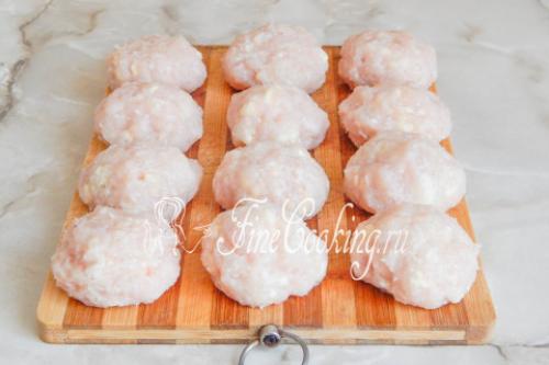 Куриные котлеты с сыром. Приготовление блюда по шагам: 05 Куриные котлеты с сыром. Приготовление блюда по шагам: 05