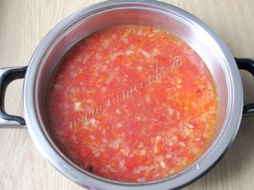 Рис с томатной пастой на сковороде. Рис в томатном соусе 11