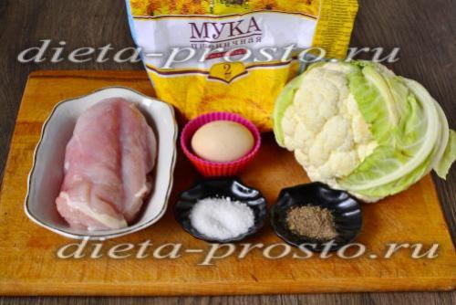 Рубленые куриные котлеты с цветной капустой. 27