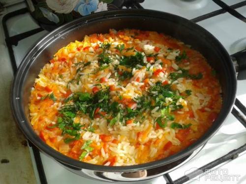 Рис с помидорами и морковью. Рецепт: Рис с овощами - Рис с морковью, перцем и помидорами