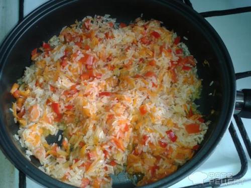 Рис с помидорами и морковью. Рецепт: Рис с овощами - Рис с морковью, перцем и помидорами
