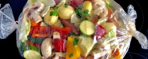 Как приготовить мясо с овощами в рукаве без духовки. Свинина с овощами в рукаве