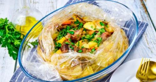 Вкусный рецепт: мясо запеченное с овощами в рукаве 07 Вкусный рецепт: мясо запеченное с овощами в рукаве 07